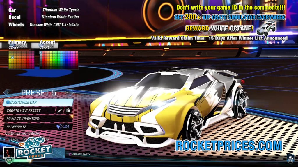 Rocket League Tygris Design 10