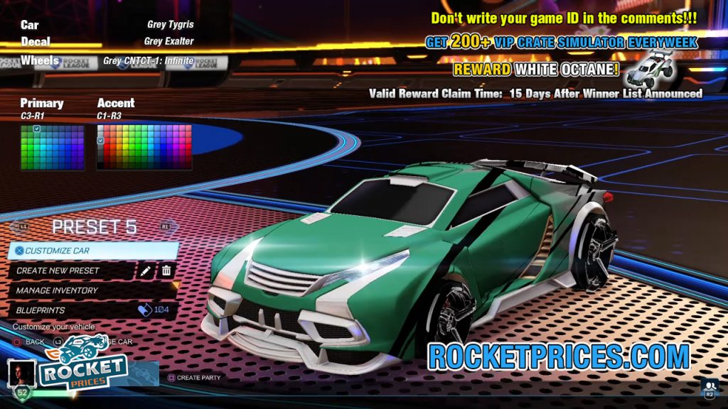 Rocket League Tygris Design 8